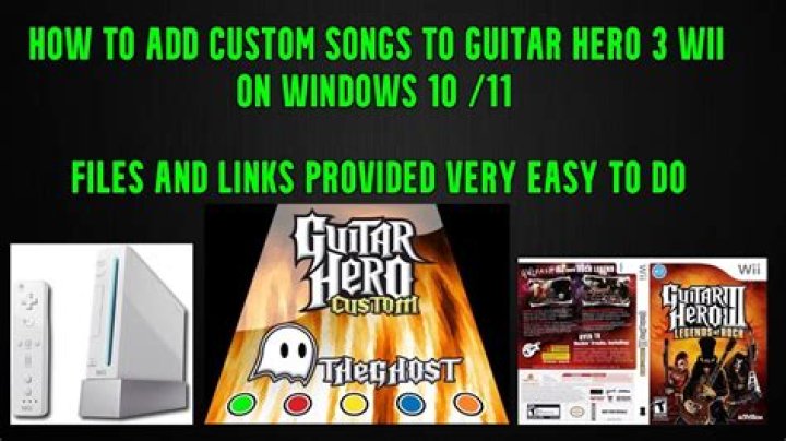 Can you add custom songs to guitar hero 3?