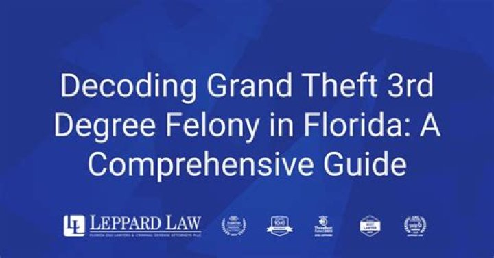 How bad is 3rd degree felony?
