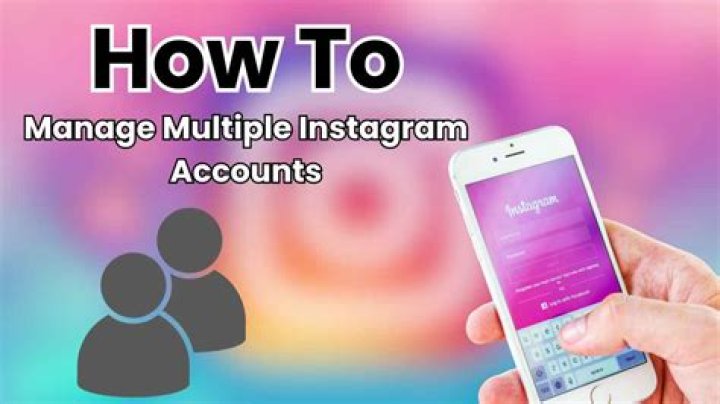 How do I manage multiple Instagram accounts on my phone?