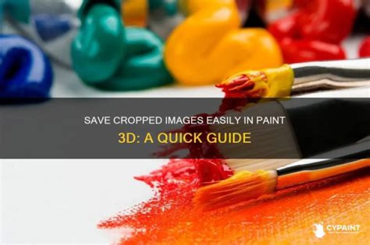 How do I save a cropped image?