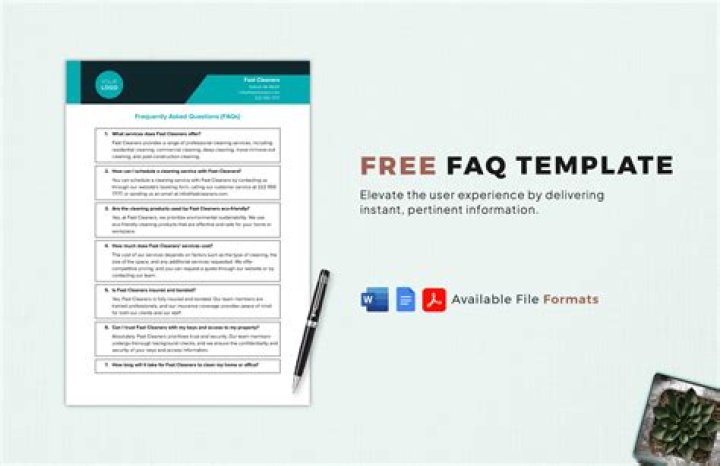 How do you format a FAQ document?