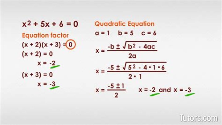 How do you write a quadratic equation in Class 10?