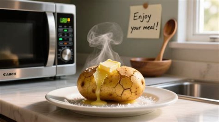 How long should I put my potato in the microwave?