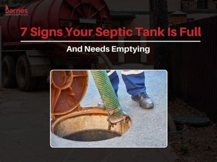 What are the signs that your septic tank is full?