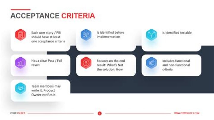 What is Project Acceptance Criteria examples?