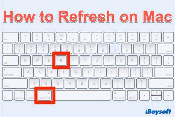 What is the command to refresh a page on Mac?