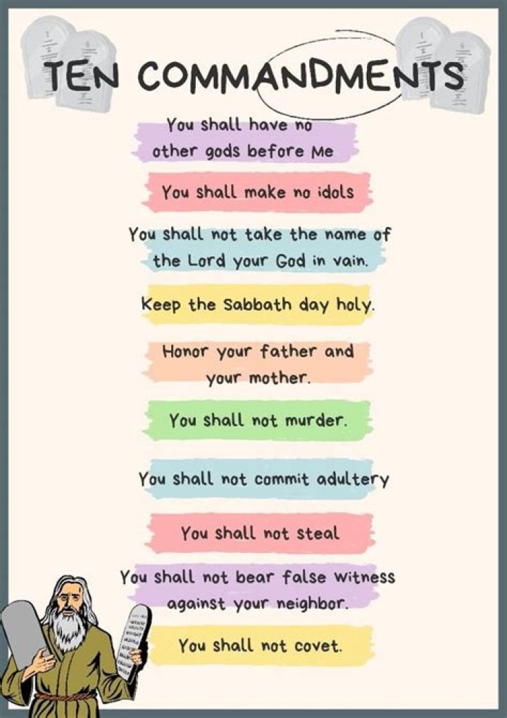 What is the main message of the Ten Commandments?