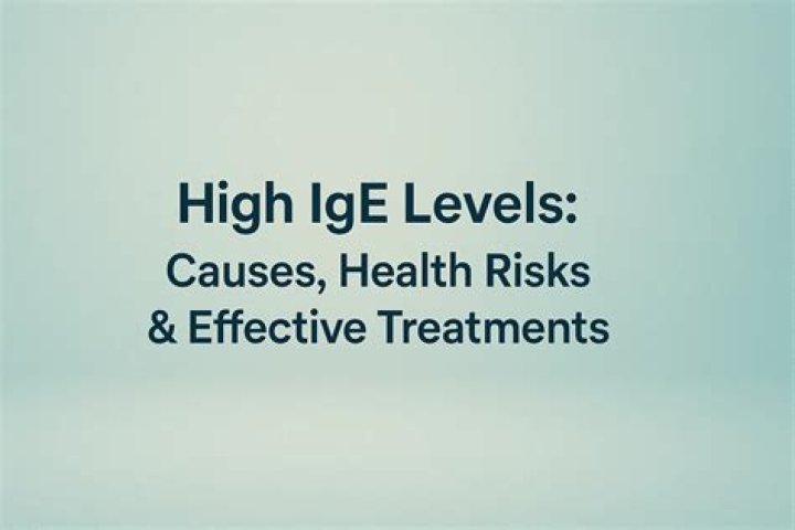 What is the treatment of high IgE?