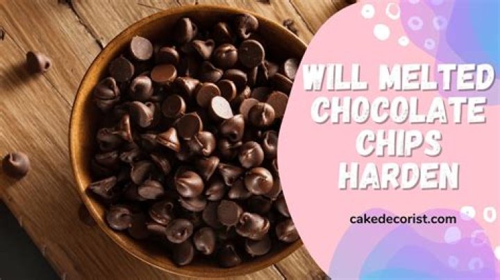 What kind of chocolate will harden after melting?